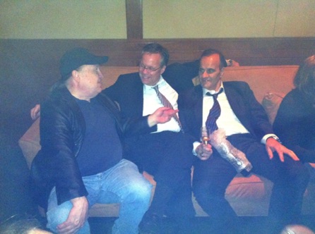 Explaining the finer points of baseball to JOE TORRE Explaining the finer points of baseball to JOE TORRE